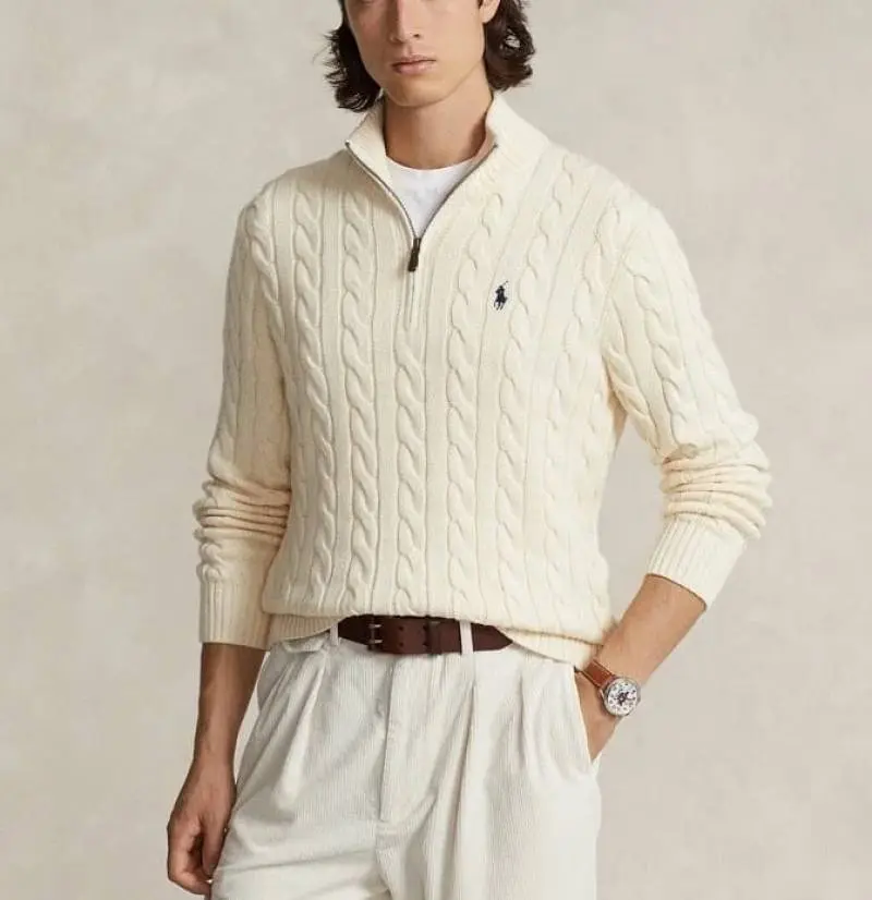 Ralph LAUUREN IMPORTED TRENDING SWEATER WHITE - Image 2