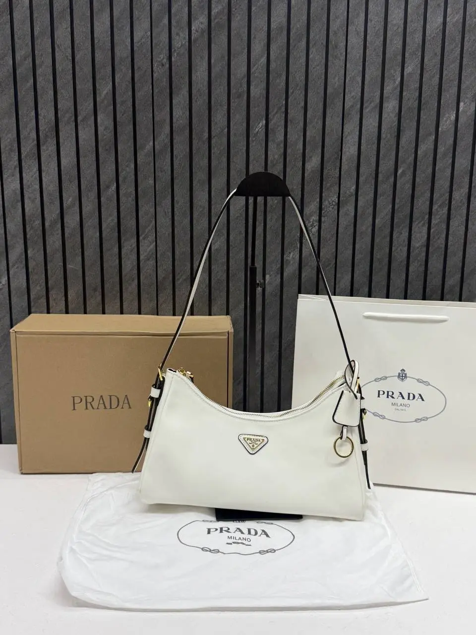 Prada CB Aimee ShoulderBag With OriginalBox CarryBag - Image 11