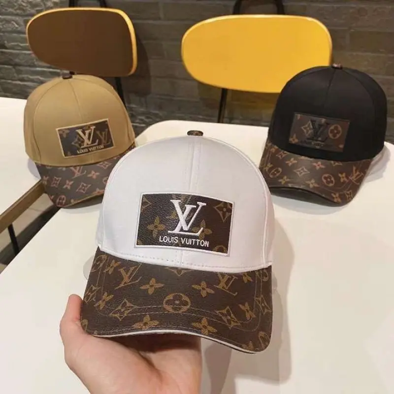 Louis Vuitton Front Logo White Monogram Premium Unisex Cap (With Safety Box) - Image 4