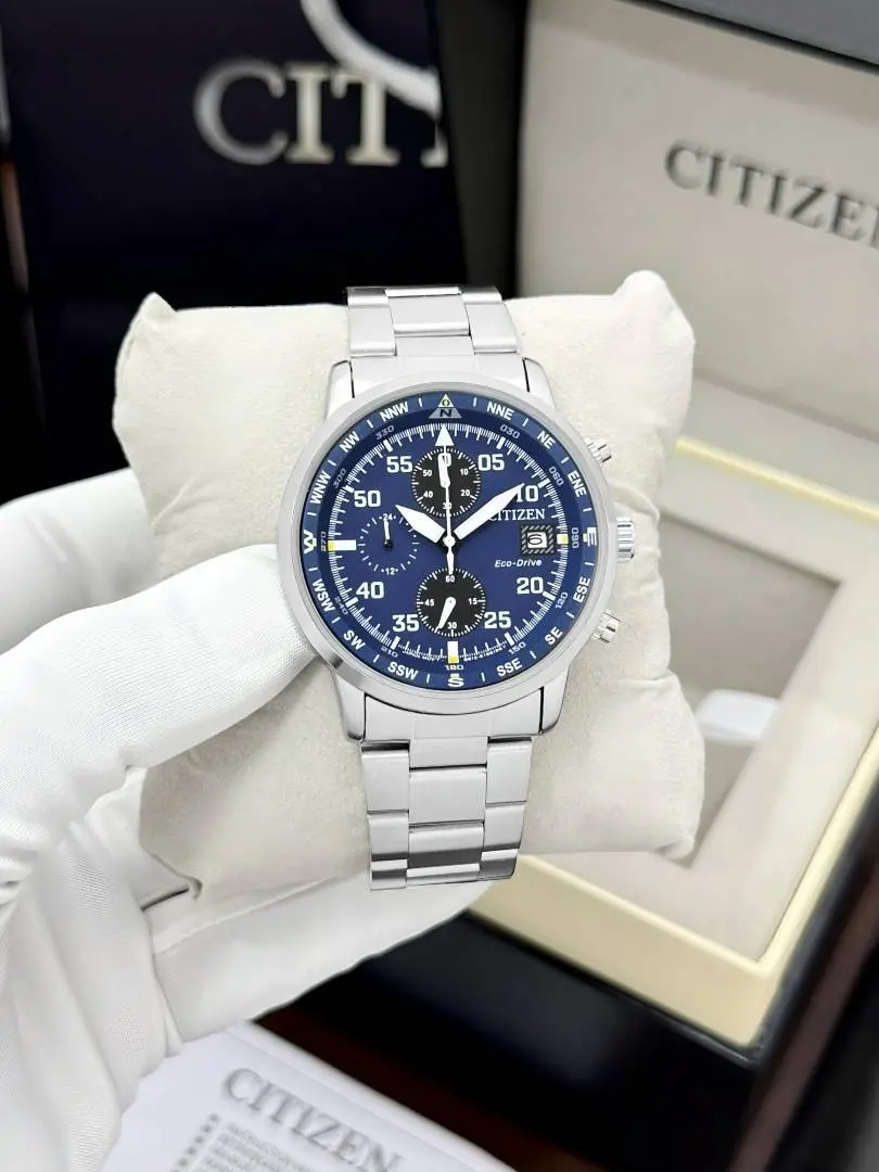 Citizen Mens Eco-Drive Aviator Chronograph - Image 4