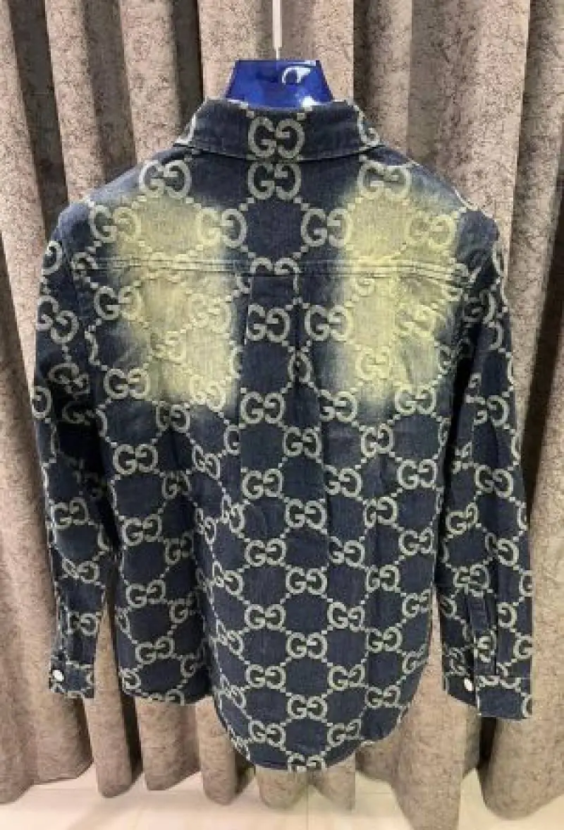 Gucci IMPORTED STORE ARTICLE DENIM SHIRT - Image 5