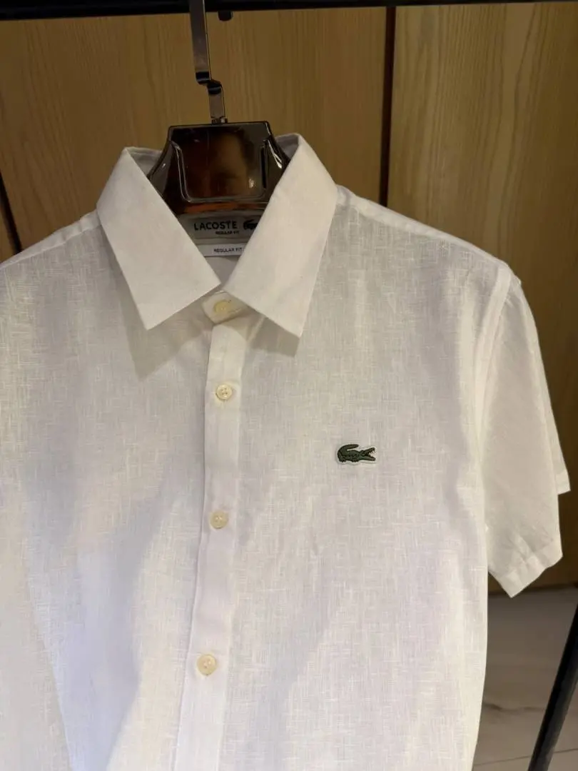 Lacoste IMPORTED STORE ARTICLE linen fabric SHIRT - Image 2