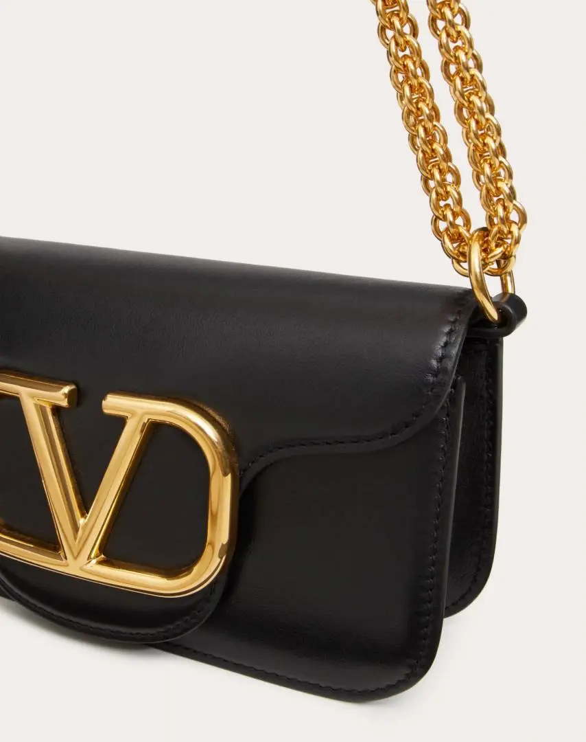 Valentynoo VLogo Black Small ShoulderBag With OriginalBox DustCover - Image 10