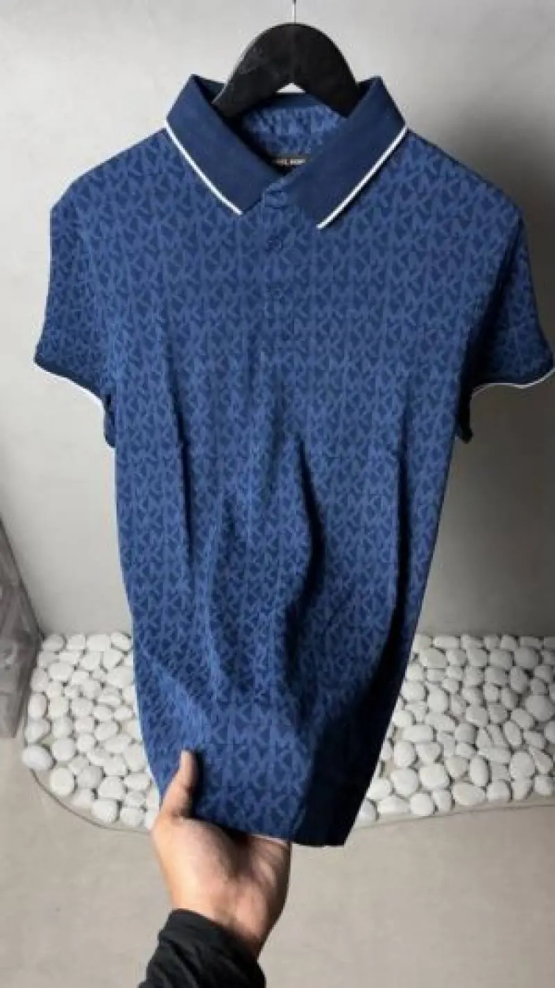Michael Kor Monogram Polo T-Shirt 1129 - Image 3