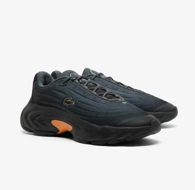 Lacoste Spinor Dark Gray and Orange 6132 - Image 2