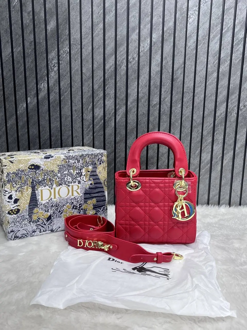 Dior Lady Medium Handbag With OriginalBox DustCover