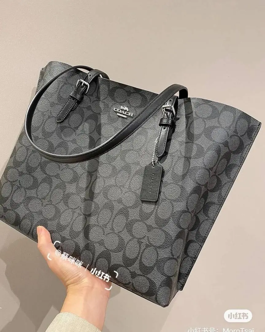 Coach Mollie Large Black-Mono Tote With OriginalBox Packing - Image 5