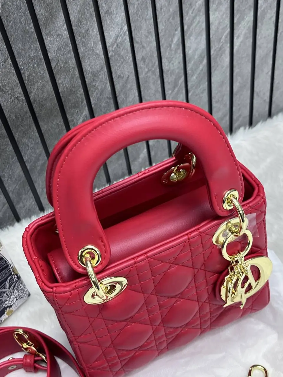 Dior Lady Medium Handbag With OriginalBox DustCover - Image 5
