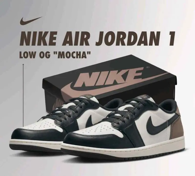 Air Jordan 1 Retro Low OG Mocha Semi UA - Image 2