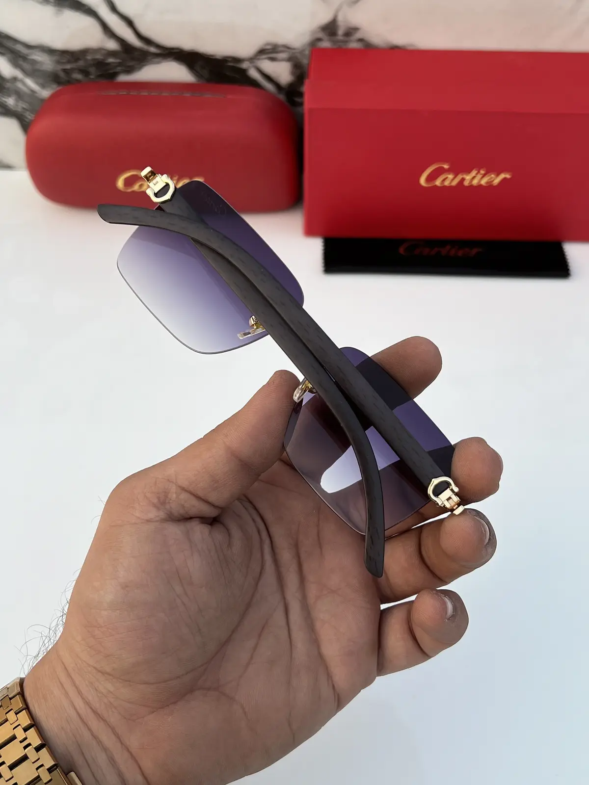 Cartier 3060 gold black shaded - Image 7
