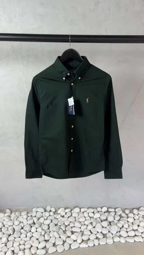 Ralph Lauren Polo Dark Green Oxford Shirt 1003 - Image 2