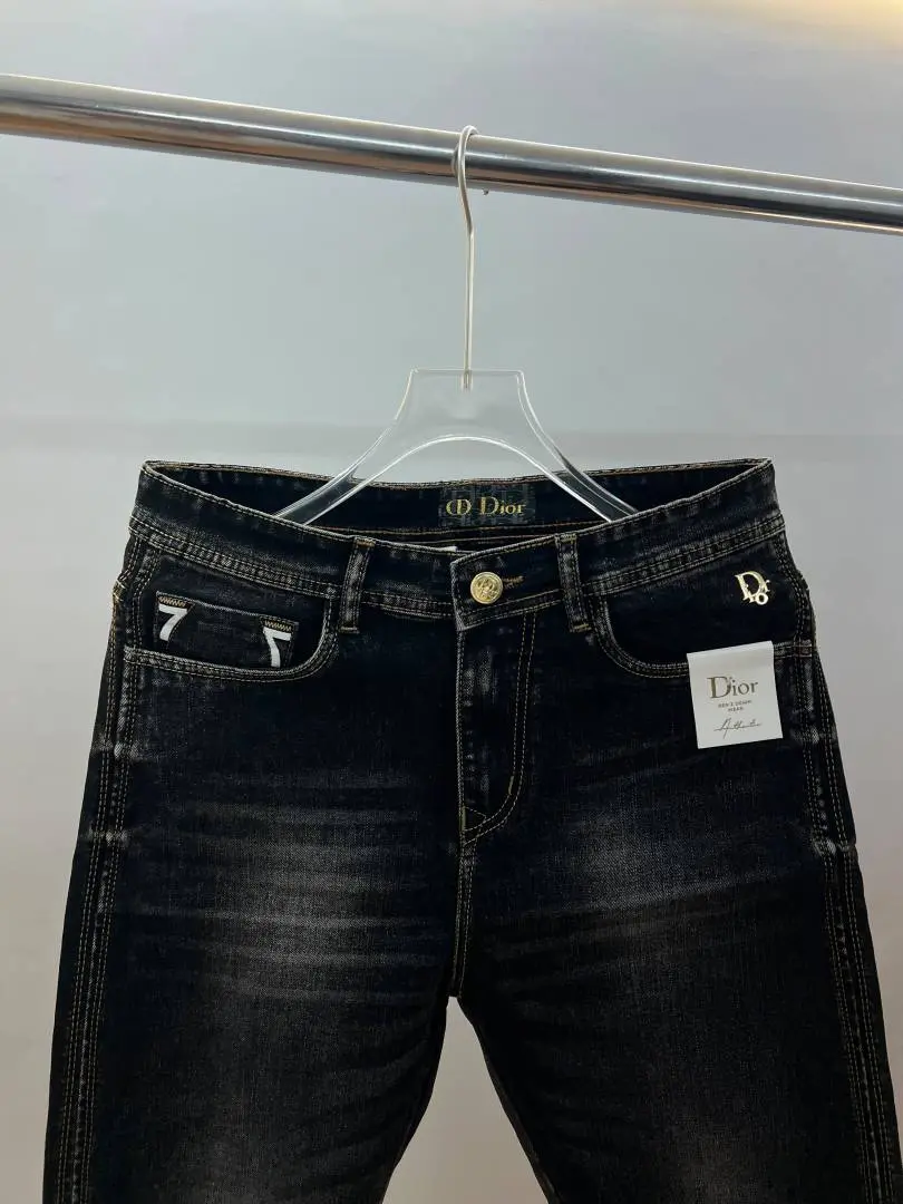 Christian Dio Premium Regular fit Denim with back pocket Logo Sale Offer 2388 - Image 2