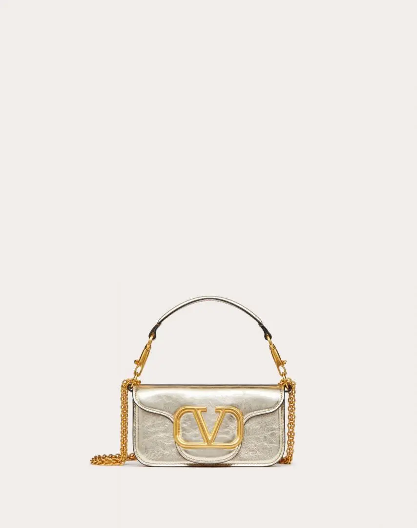 Valentino VLogo Silver Small ShoulderBag With OriginalBox DustCover - Image 4