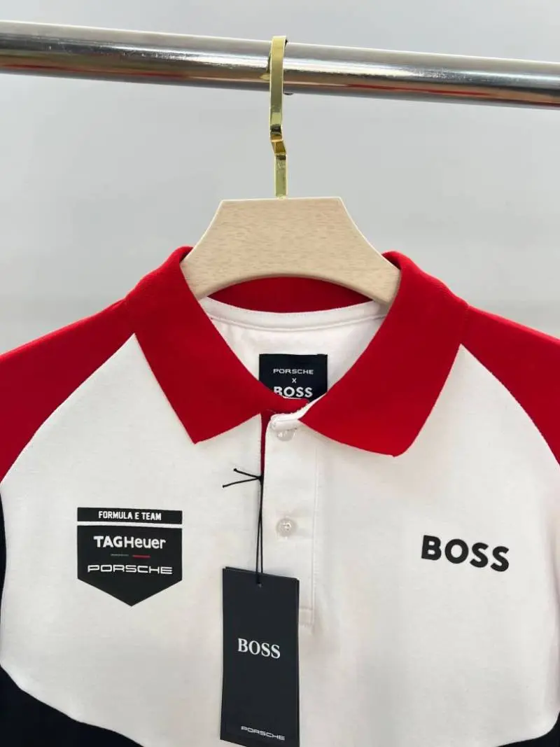 PORSCHE xBOSXS IMPORTED STORE ARTICLE POLO T-SHIRTxx - Image 5