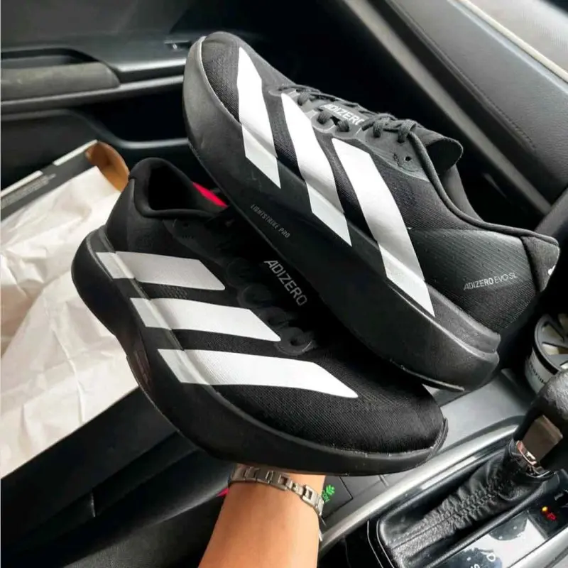 Adidas Adizero Evo SL Black White 2093 - Image 3