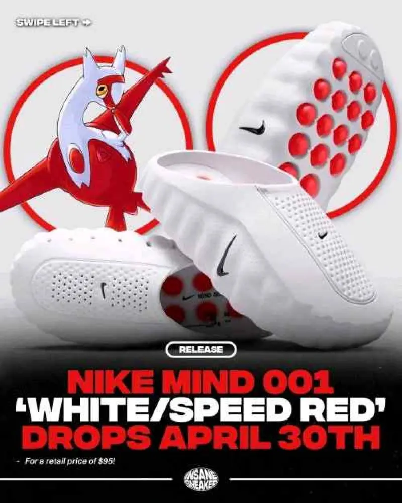 Nike Mind 001 White Speed Red