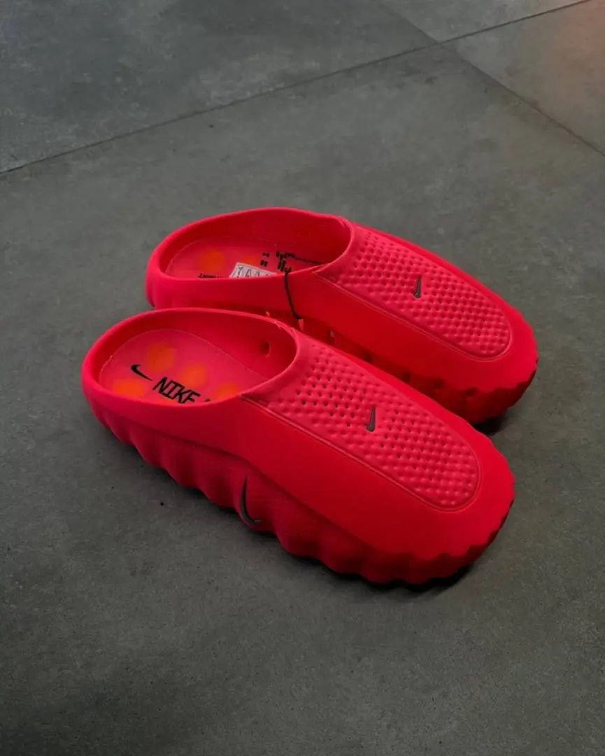 Nike Mind 001 Mules In Solar Red