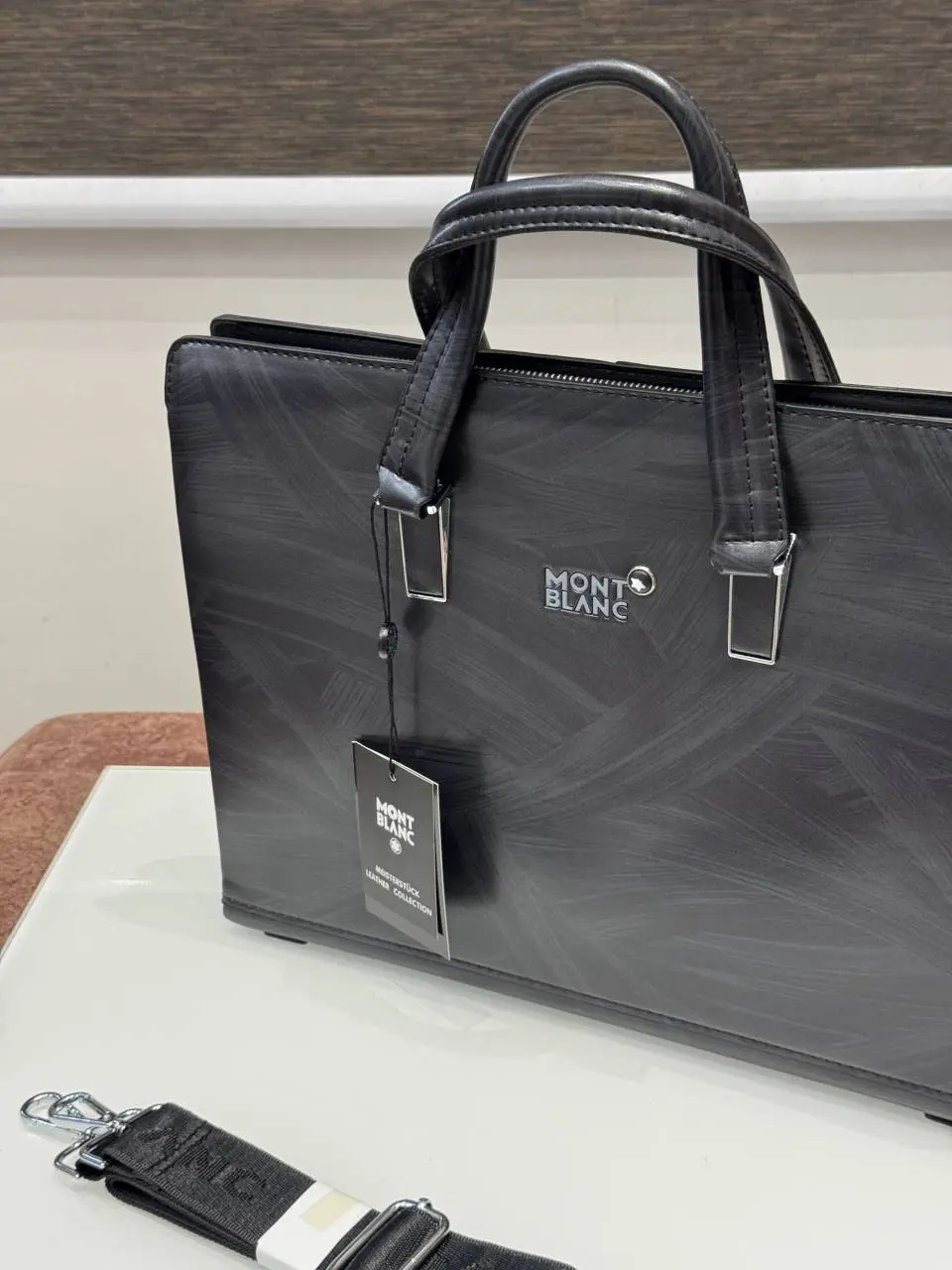 Mont Blanc Premium Laptop Bag X Office Bag M610 Black - Image 2
