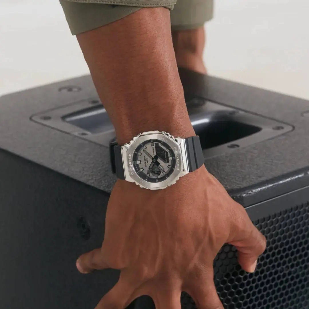 Casio g shock gm2100 black silver Black - Image 6