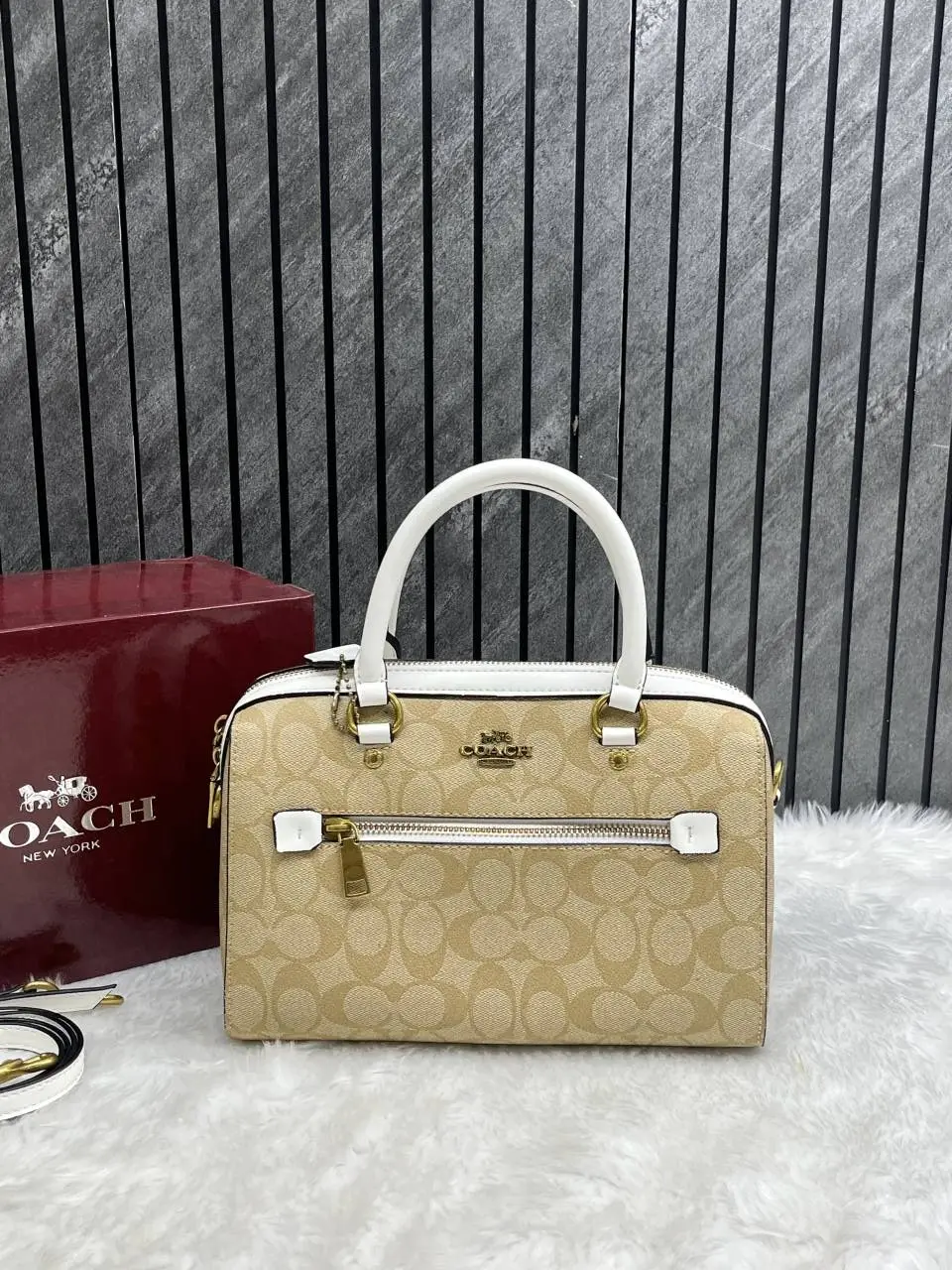 Coach Rowan Large Boston Bag With OriginalBox DustCover - Image 4
