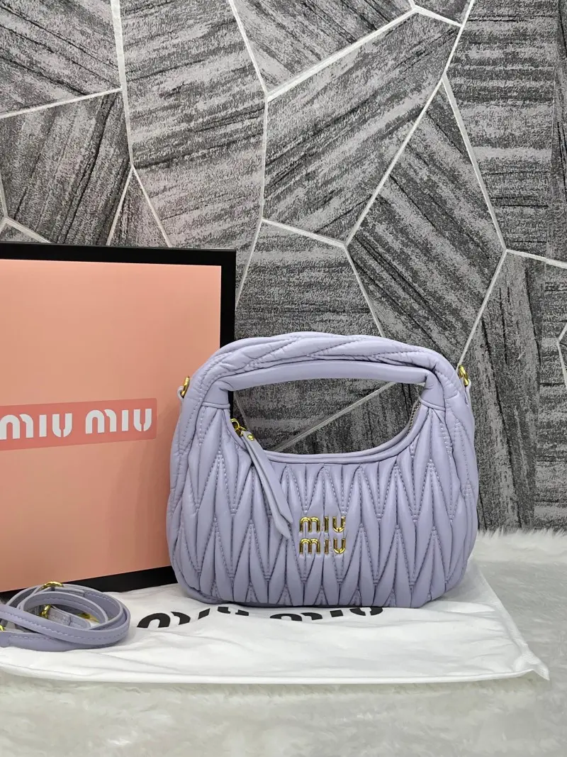 Miu Miu Matelasse Hobo Bag With Original Box Packing - Image 2