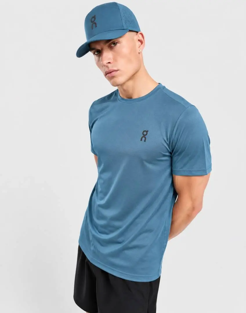 On Cloud Round Neck T-shirt Petrol Blue