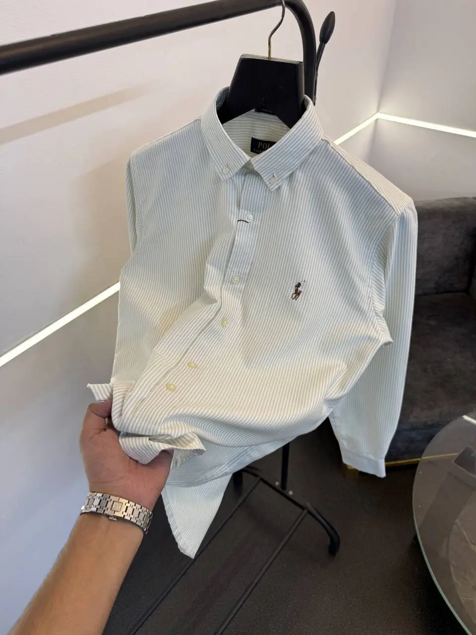 Ralph lauren light green imported oxford lining shirt - Image 2