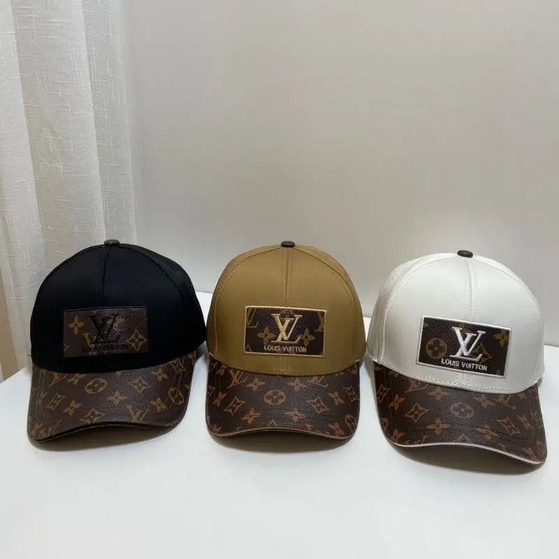 Louis Vuitton Front Logo White Monogram Premium Unisex Cap (With Safety Box) - Image 5