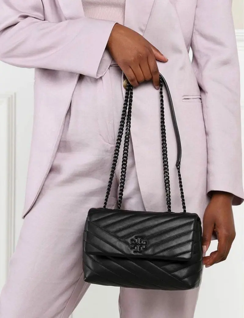 Tori Burch Kira AllBlack Quilted Shoulder With DoubleBox - Image 4