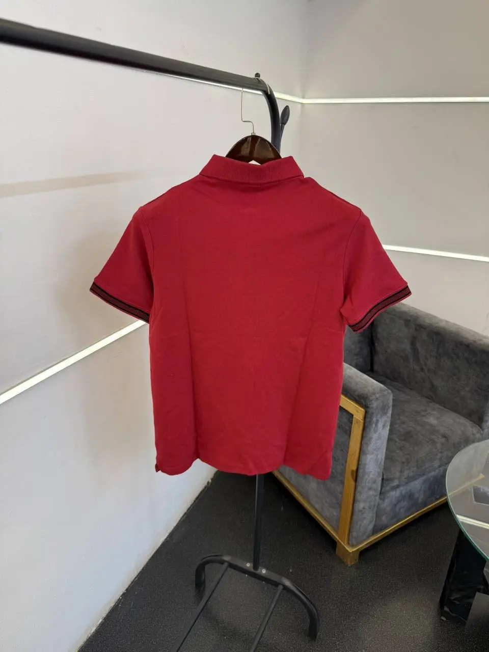 Hugo bos imported quality polo tshirt red - Image 3