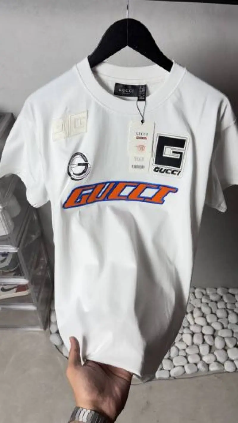 Gucci Premium Logo Patch T-Shirt 1299 Sale Offer VS1000