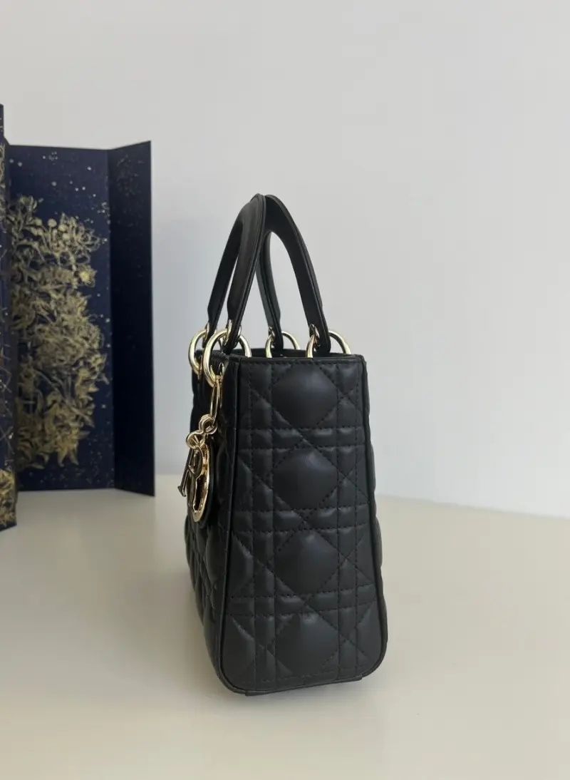 Dior Lady My ABC Gold With OG Box & Dust Bag (Black-733) - Image 5