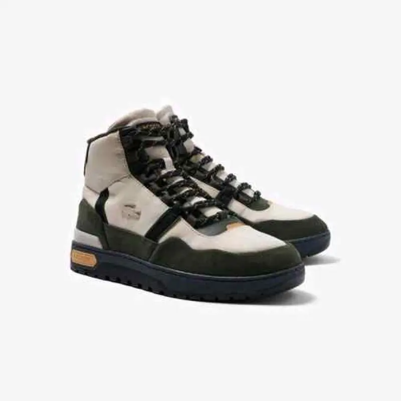 Lacoste T Clip Winter Mid Beige Dark Green 1046 - Image 2