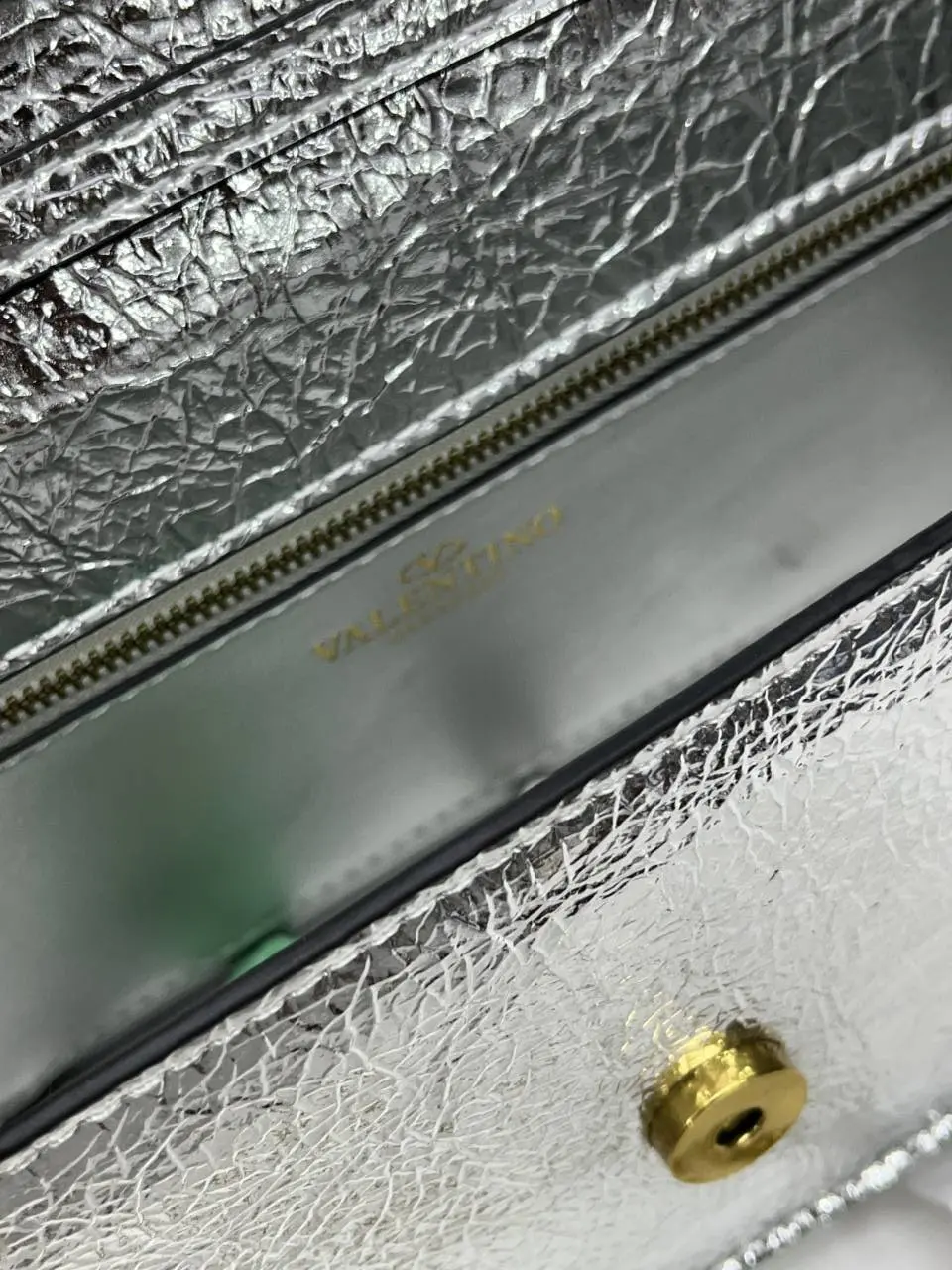 Valentino V Logo Long Shoulder Bag Clutch With Original Packing - Image 7