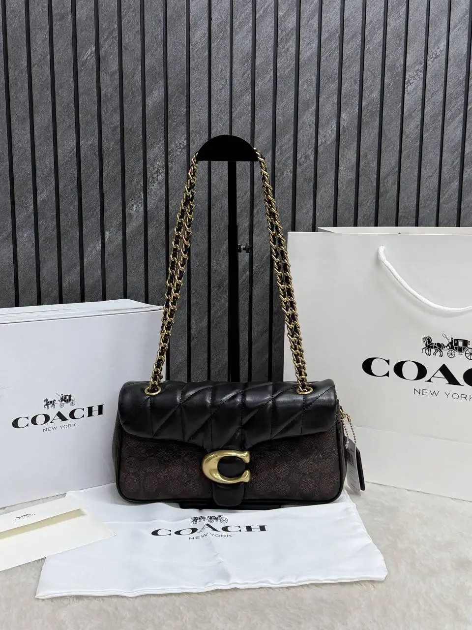 Coach Tabby 26 Quilted Highend Quality Coded With OriginalBox CarryBag Premium - Image 7