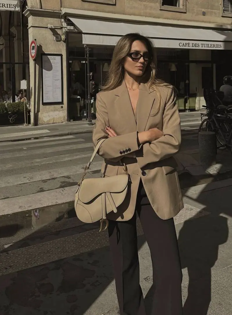 Dior CB Saddle With OriginalBox CarryBag Khakhi Leather - Image 3