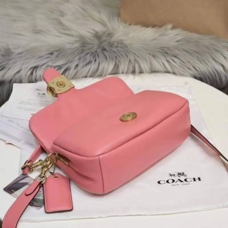 Coach Pillow Tabby Shoulder Bag With OG Box & Dust Bag & Extra Shoulder Strap (Pink-999) - Image 5