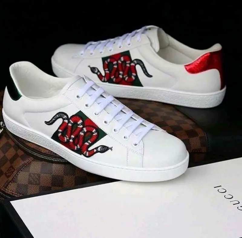 Gucci Aces Trainers Snake 6053 - Image 3