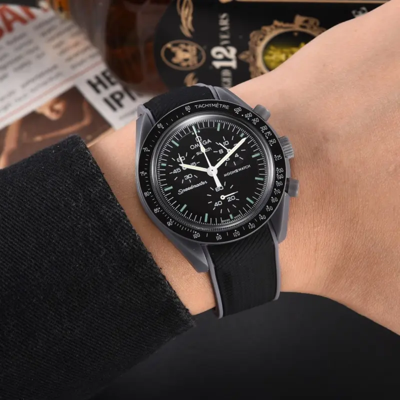 Omega MoonSwach Black