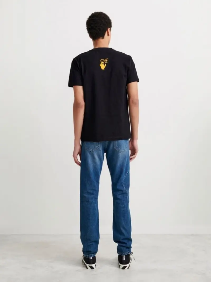 Of white navy graphics over size imported tshirt sale - Image 2