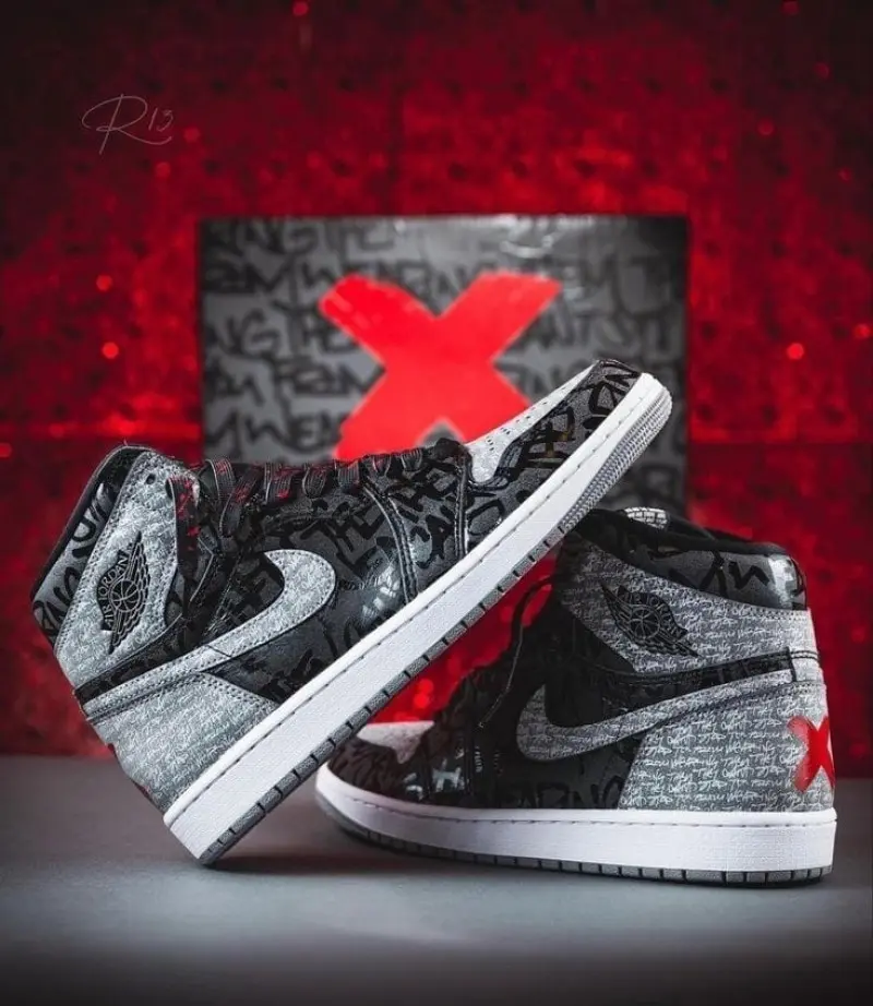 Air Jordan 1 High Rebillionaire With OG Box Heavy Quality - Image 9
