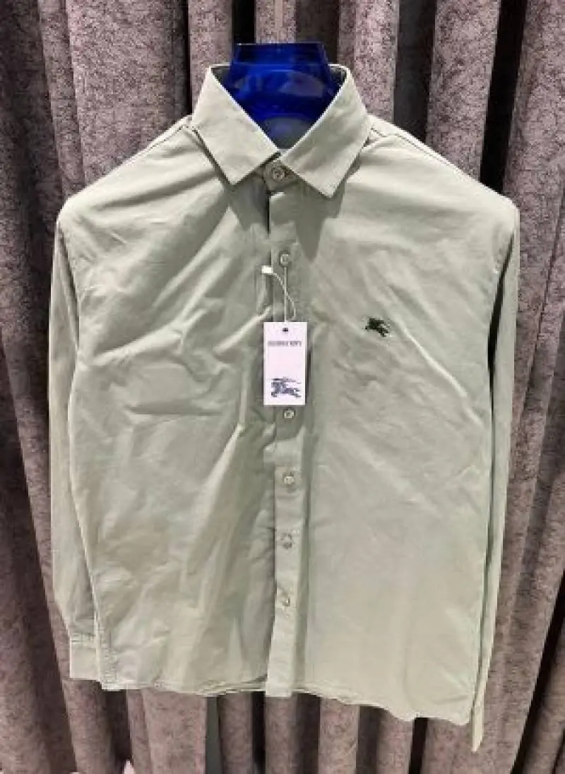 Burberry IMPORTED STORE ARTICLE SHIRT LIGHT GREEN - Image 5