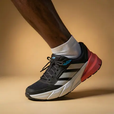 Adidas adistar running shoes black white red
