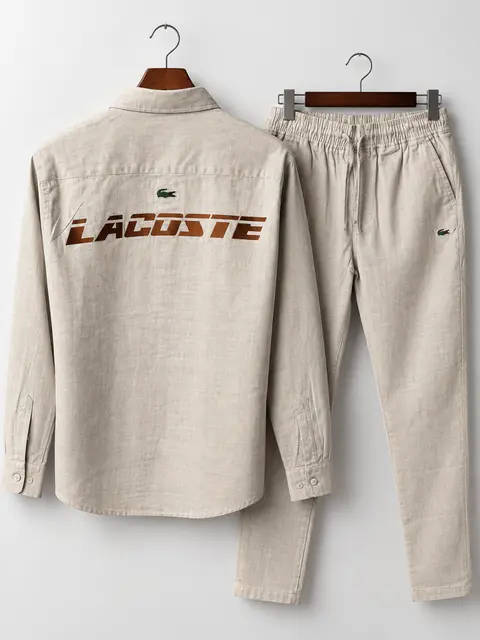 Lacoste Premium Linen Cord Set 3042