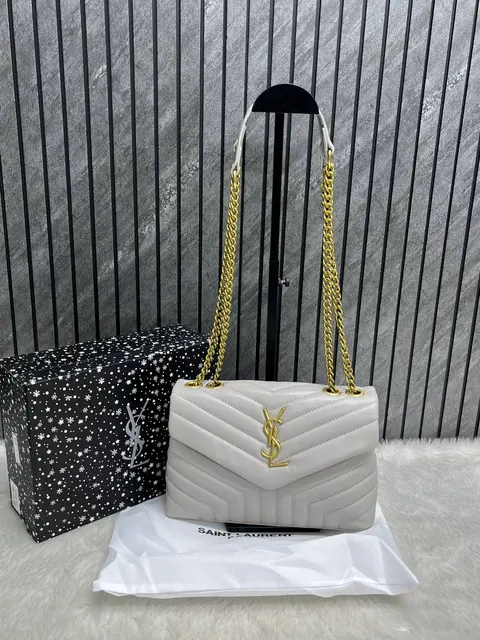 Ysl Lou Lou Soft Medium Shoulder Bag With Original Box & Dust Cover Packing