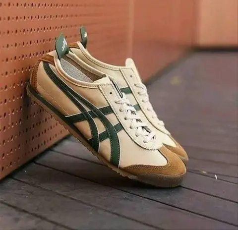 Onitsuka Tiger Mexico 66 Beige Green Grass womens