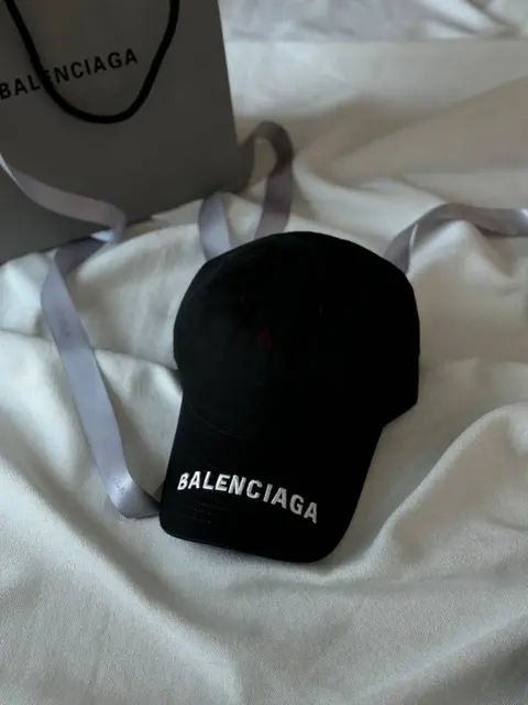 Balenciaga Logo Visor Black Premium Unisex Cap With Safety Box
