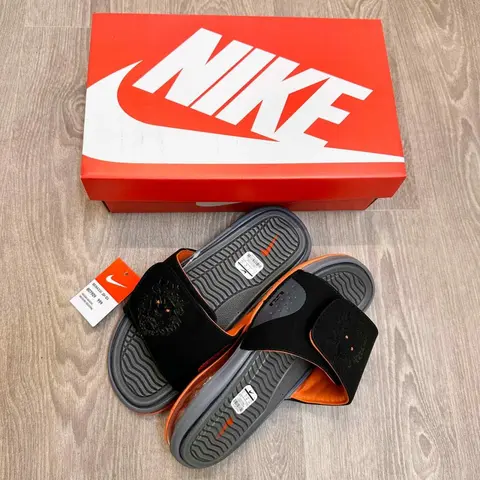 Nike Air LeBron Premium Grey Black Slides