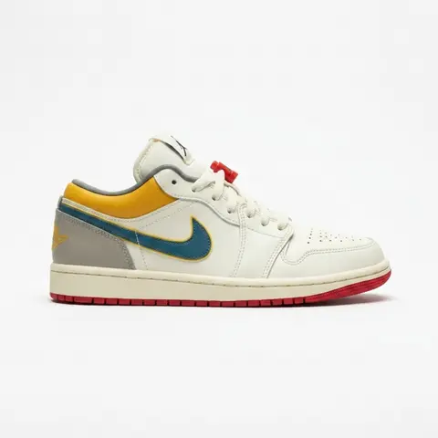 Nike AIR JORDAN 1 LOW PRM SAIL YELLOW ORCHE