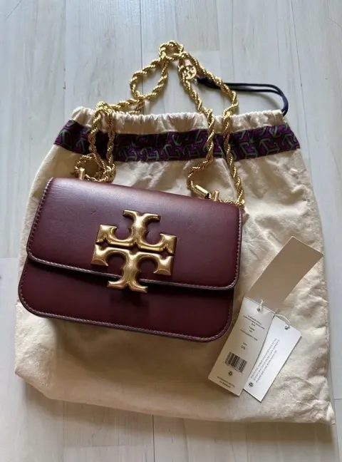 Tori Burch Eleanor Maroon With OriginalBox